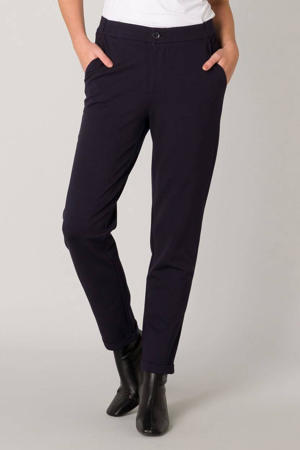 tapered fit Yoel broek donkerblauw