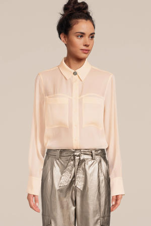 semi-transparante blouse Davey beige