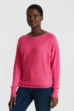 trui met boothals roze