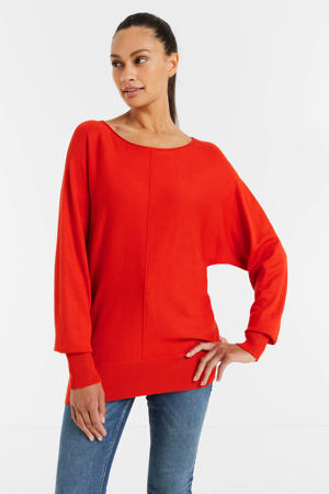 trui met boothals rood