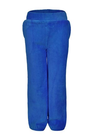 velours flared broek Epoque kobaltblauw