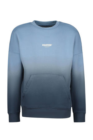 sweater Veyron met tekst blauw