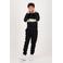 Raizzed hoodie Jermain met tekst zwart