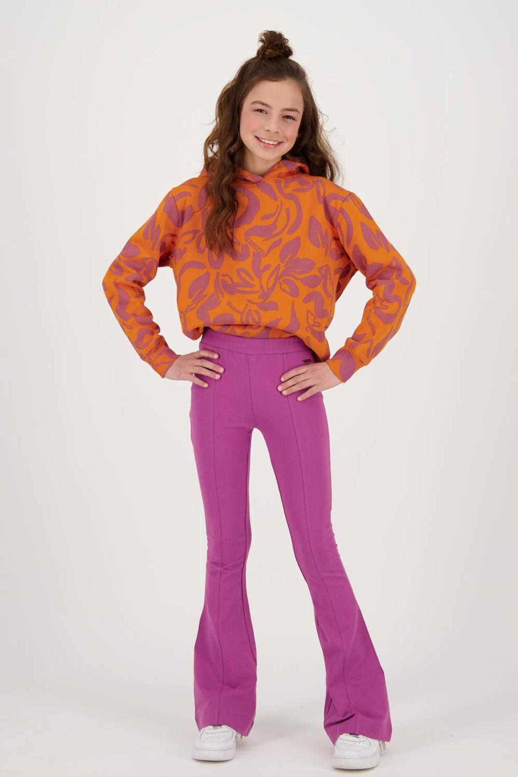 Raizzed flared broek Melis roze