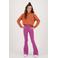 Raizzed flared broek Melis roze