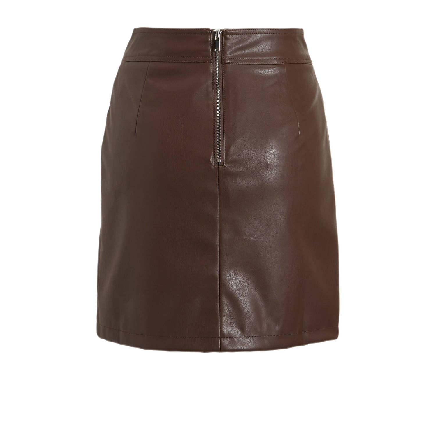 anytime imitatieleren rok bruin