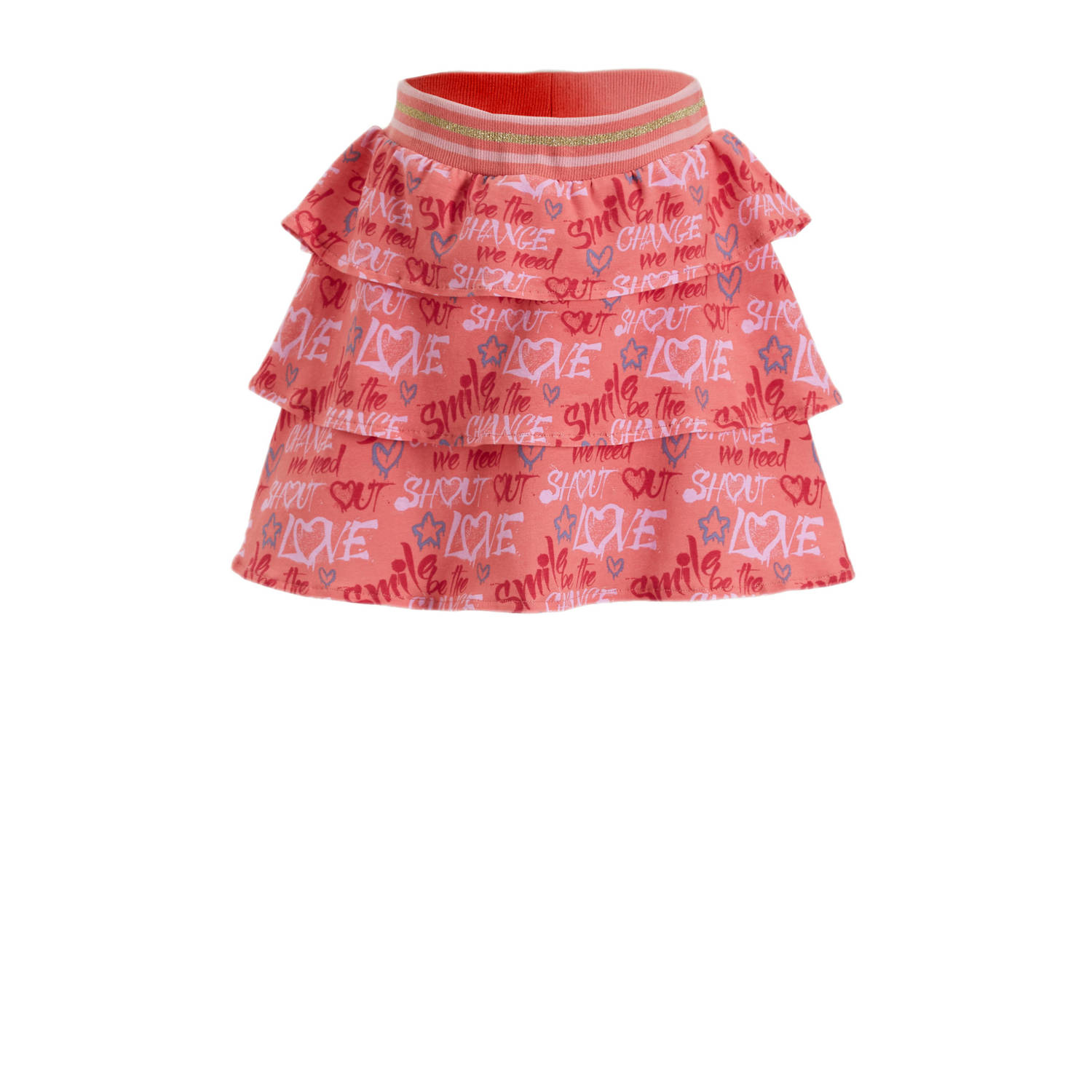 Orange Stars rok Nicolette met all over print roze