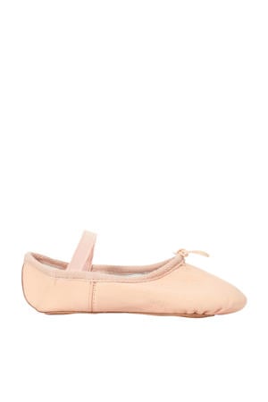 leren balletschoenen roze