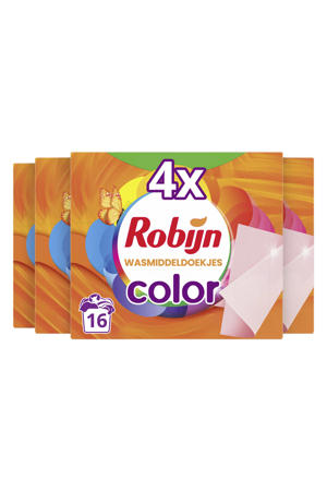 Color wasmiddeldoekjes - 4 x 16 wasstrips - 64 wasbeurten