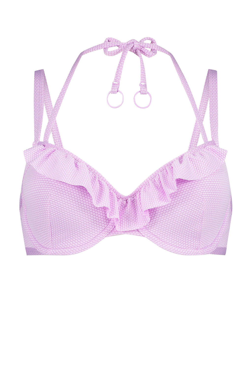 Hunkemöller voorgevormde beugel bikinitop Seia lila | wehkamp