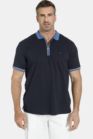 regular fit polo EARL PAT Plus Size zwart