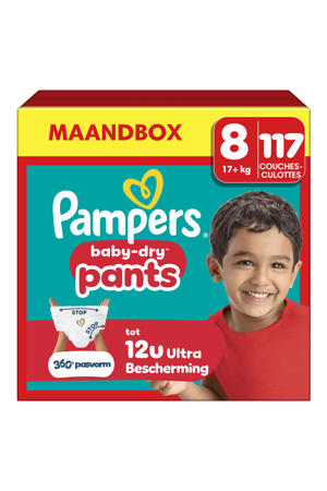 Maat 8 maandbox - 117 luierbroekjes - 17kg+