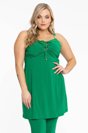 top DOLCE van travelstof groen