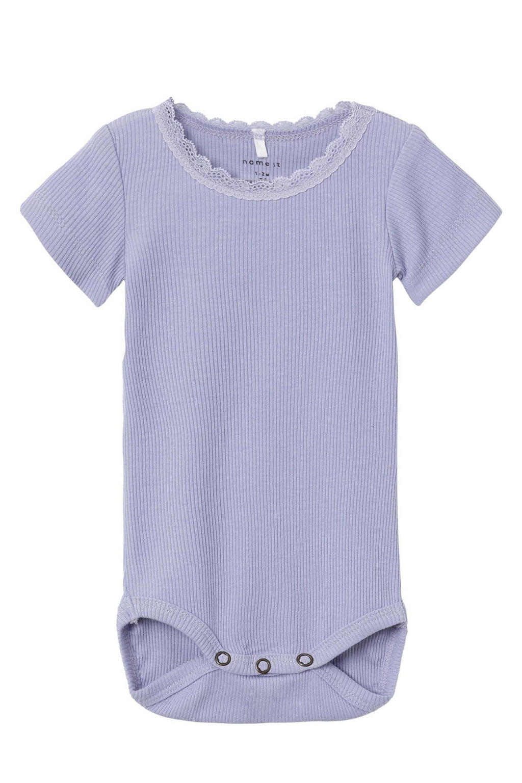 NAME IT BABY romper NBFKAB met katoen lila