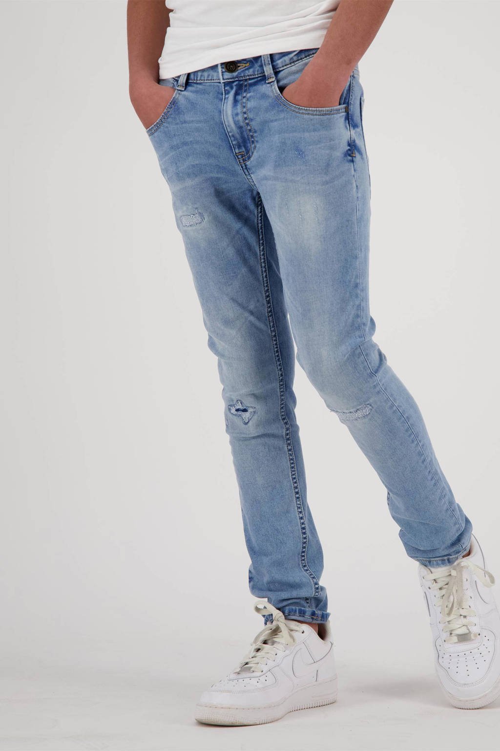 skinny jeans Tokyo Crafted mid blue stone