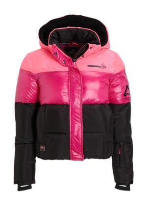 ski-jack Neva roze/wart