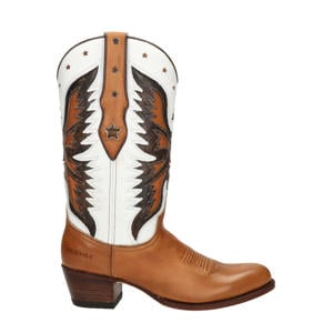 Deborah leren cowboylaarzen cognac