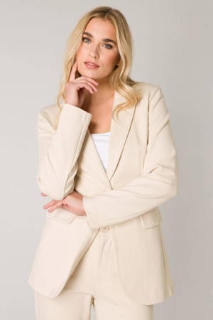 getailleerde blazer Yace beige