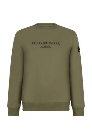 sweater met logo groen