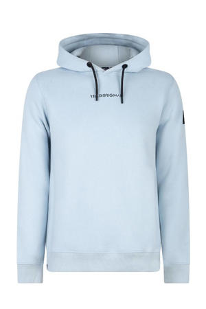 hoodie met logo lichtblauw