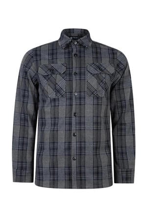 geruit overhemd grijs/blauw