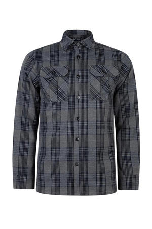 geruit overhemd grijs/blauw