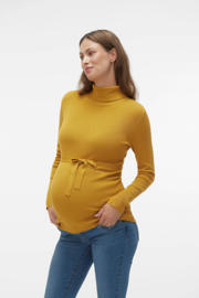thumbnail: MAMALICIOUS zwangerschapslongsleeve MLJACINA warmgeel