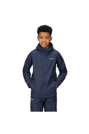 kids regenjas Pack It donkerblauw