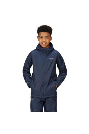 kids regenjas Pack It donkerblauw