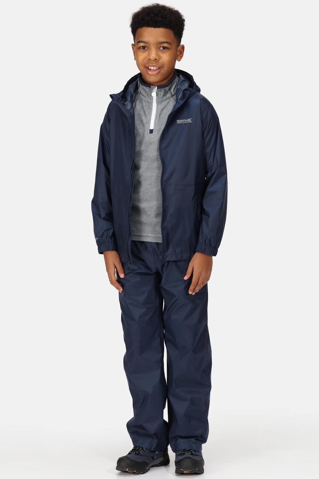 Regatta kids regenjas Pack It donkerblauw
