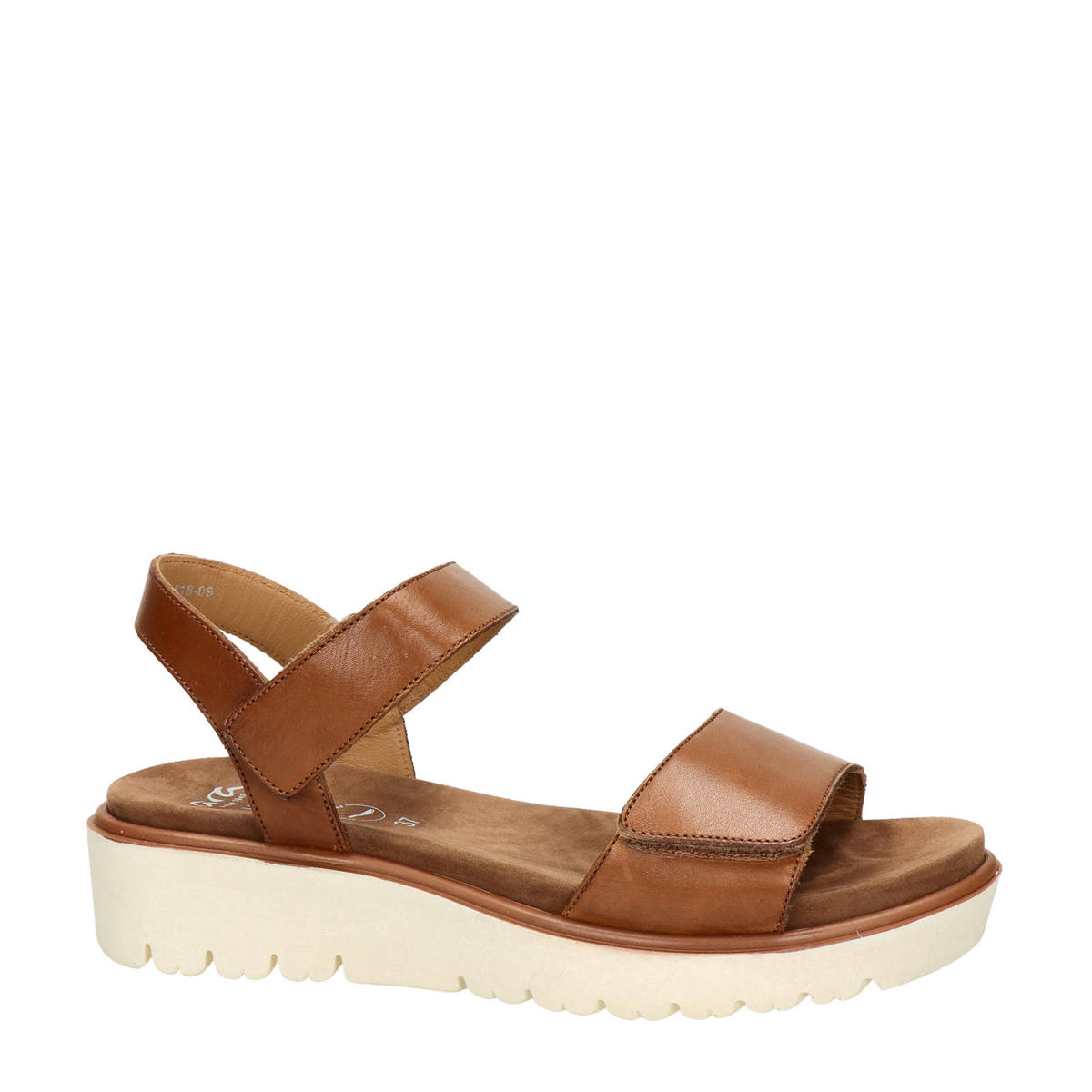 Ara Bilbao leren sandalen cognac wehkamp
