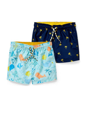 zwemshort (set van 2) blauw