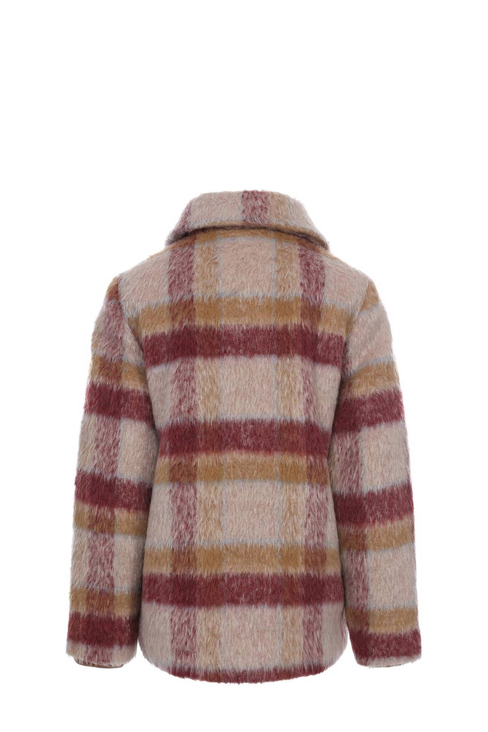 Warme Sherpa gevoerde fleece geruite flanellen hemdjas voor heren (alle Sherpa met fleece gevoerd), Navy/Beige, S