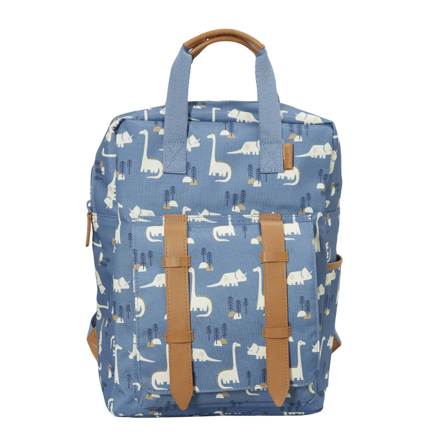 Fresk rugzak Dino Large blauw All over print