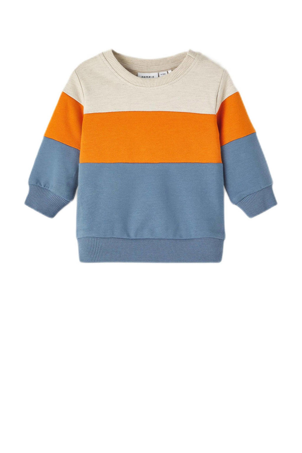 Van Gils gestreepte longsleeve met linnen new ivory