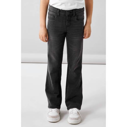 NAME IT KIDS bootcut fit jeans NKFPOLLY black denim afbeelding