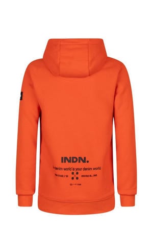 hoodie met backprint oranje