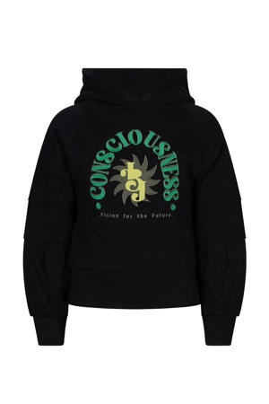 hoodie met tekst zwart