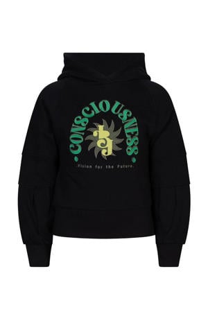 hoodie met tekst zwart