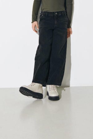 wide leg jeans KOGCOMET zwart