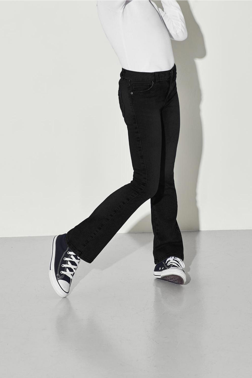 KIDS ONLY GIRL flared jeans KOGROYAL LIFE black denim