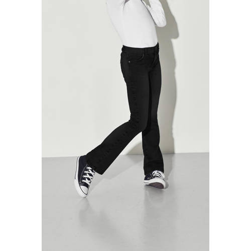 KIDS ONLY GIRL flared jeans KOGROYAL LIFE black denim afbeelding