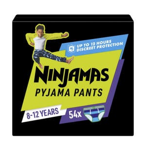 Wehkamp Pampers Ninjamas Pyjama Pants luierbroekjes Maat 8 Jongen (27-43kg) - 54 stuks maandbox aanbieding