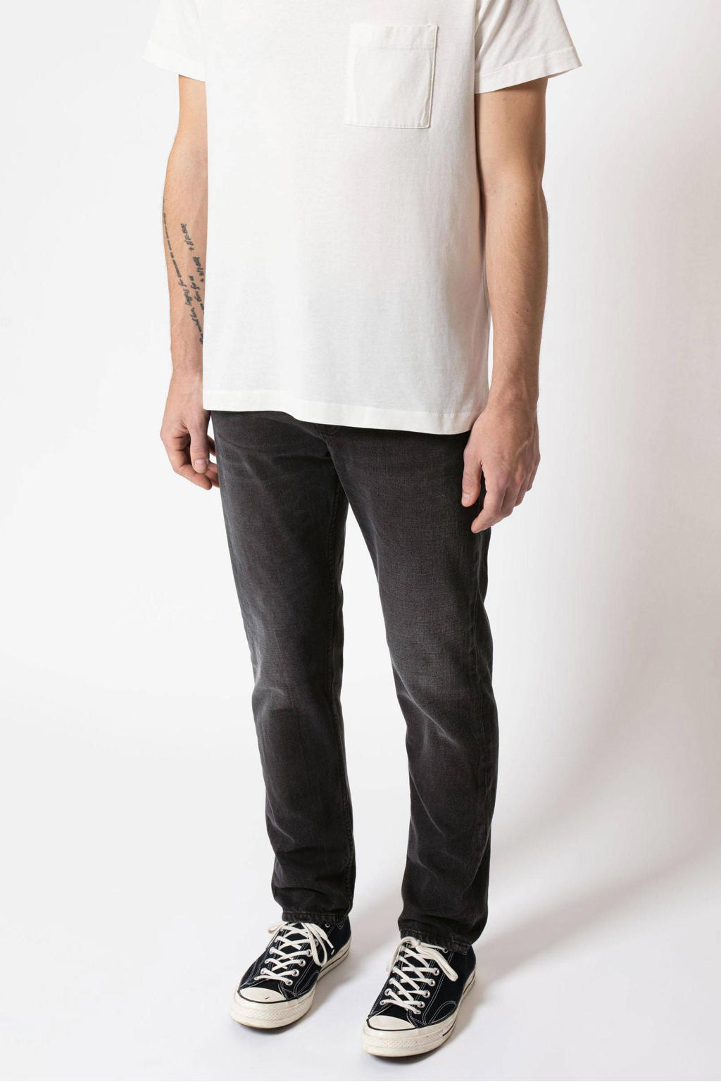 Nudie Jeans tapered fit jeans Steady Eddie II black change wehkamp