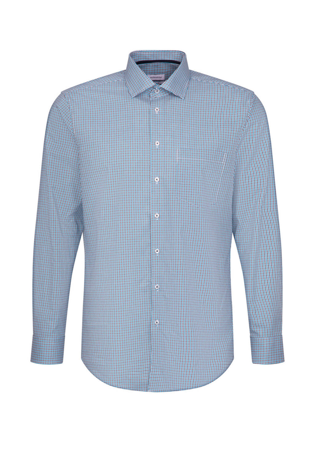 Gant Regular fit overhemd in linnenblend met logoborduring • Blauw • de Gant Regular fit overhemd in linnenblend met logoborduring • Blauw • de