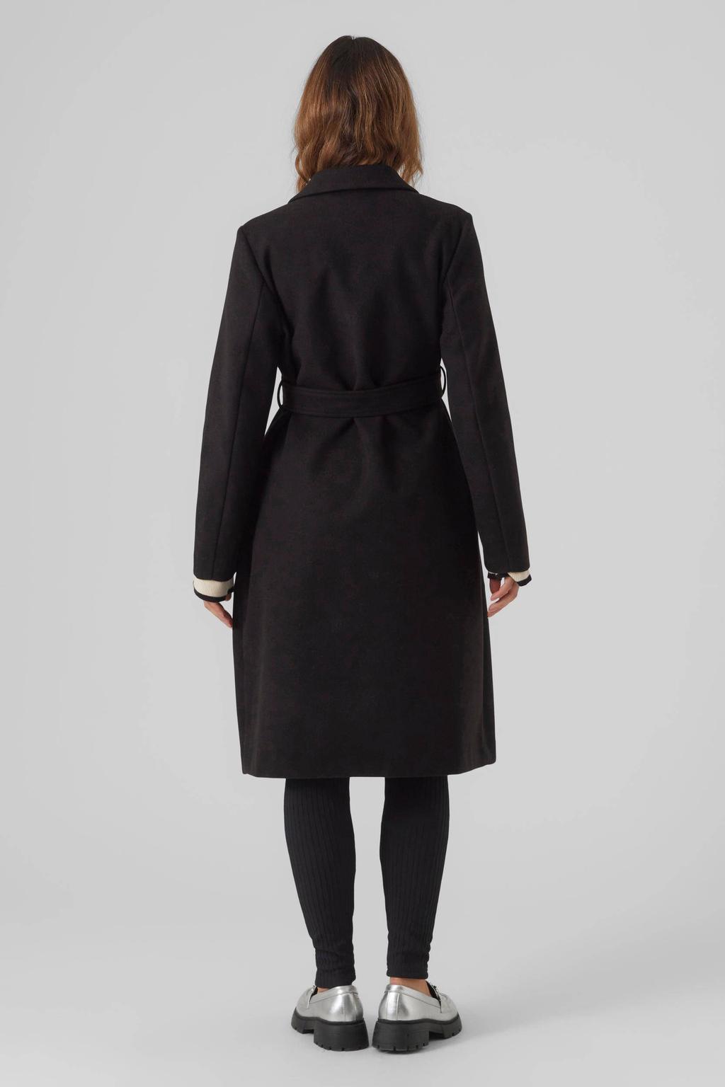 VERO MODA MATERNITY zwangerschaps manteljas zwart
