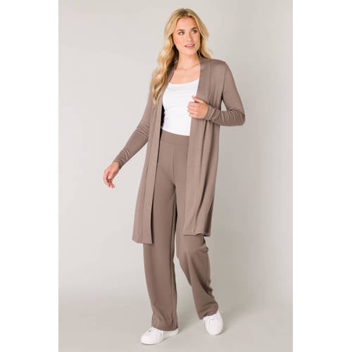 Base Level vest Yayla long taupe afbeelding