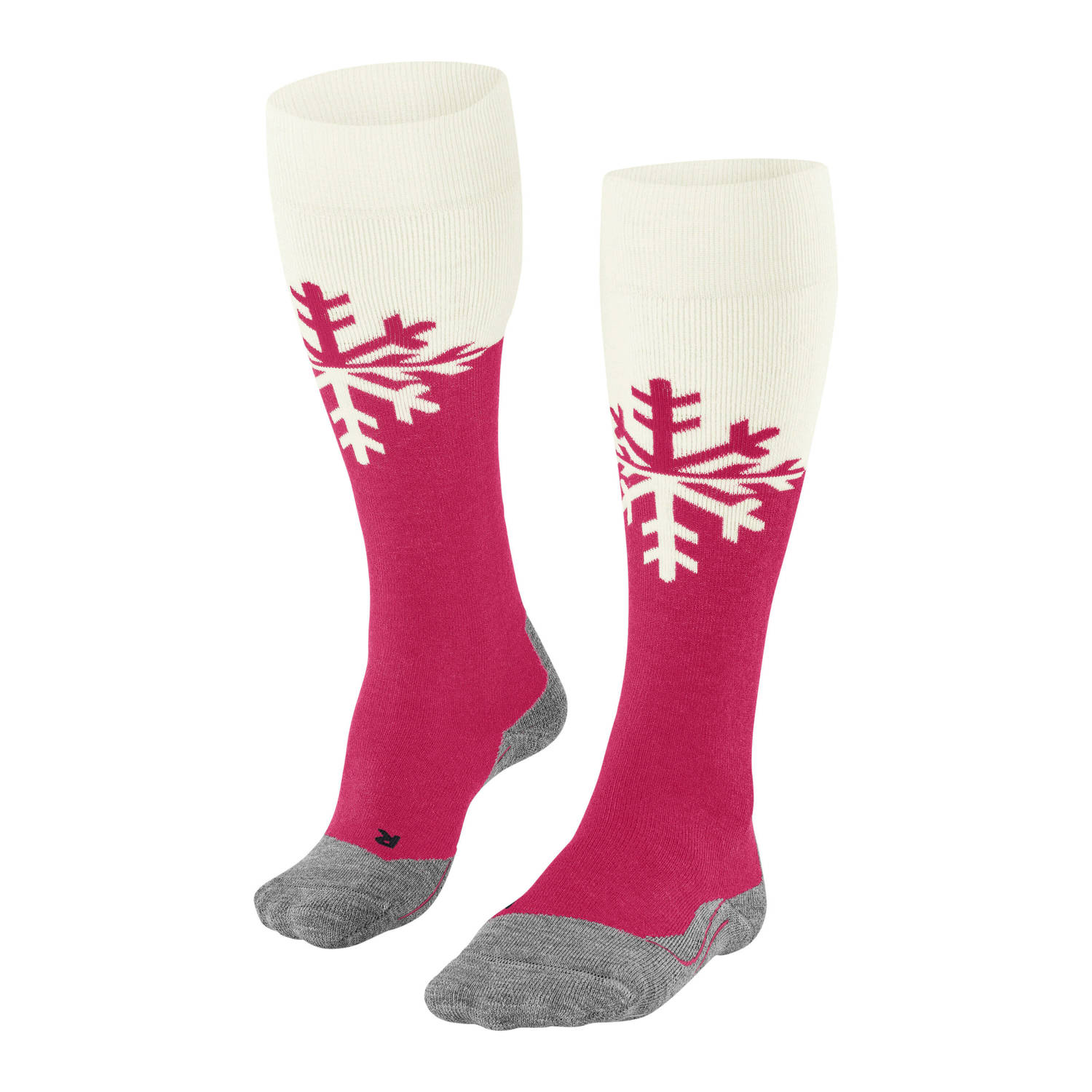 FALKE Sport skisokken SK2 Snowflake roze wit