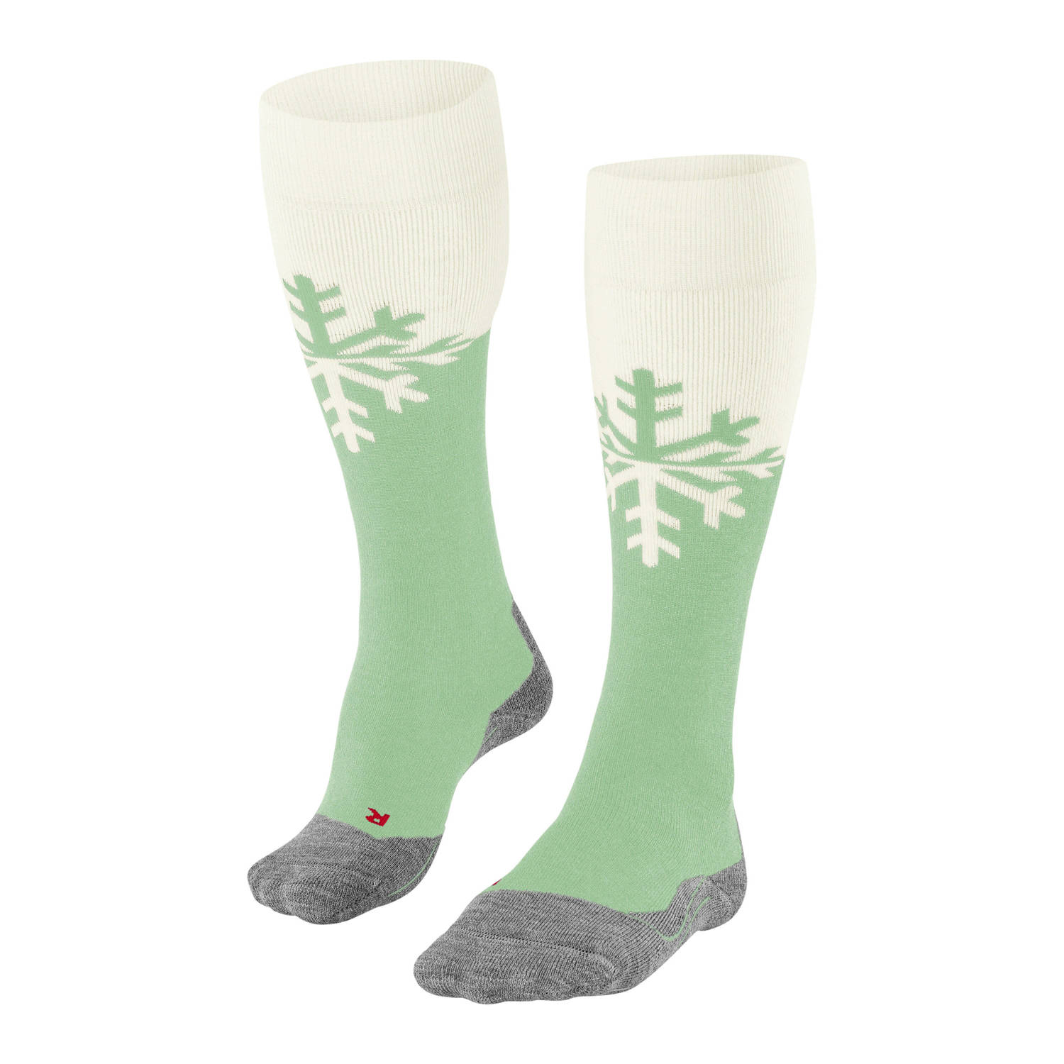 FALKE Sport skisokken SK2 Snowflake groen wit