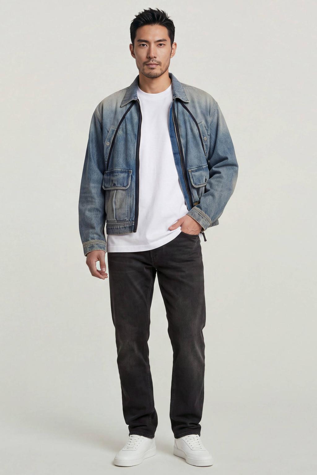 G-STAR Mosa straight leg jeans black denim